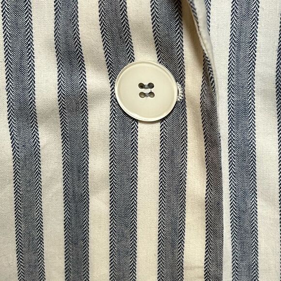 NWOT Gerry Weber Coastal Stripe Langarm Linen Blend suit jacket Sz 44 Womens 14 - Picture 5 of 7